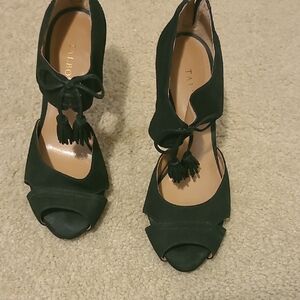 Talbots Elegant Black Peep Toe Heels